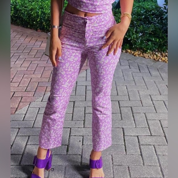 Zara Women’s Floral Print Suit Pants - Size M & Size XXL - Picture 4 of 10